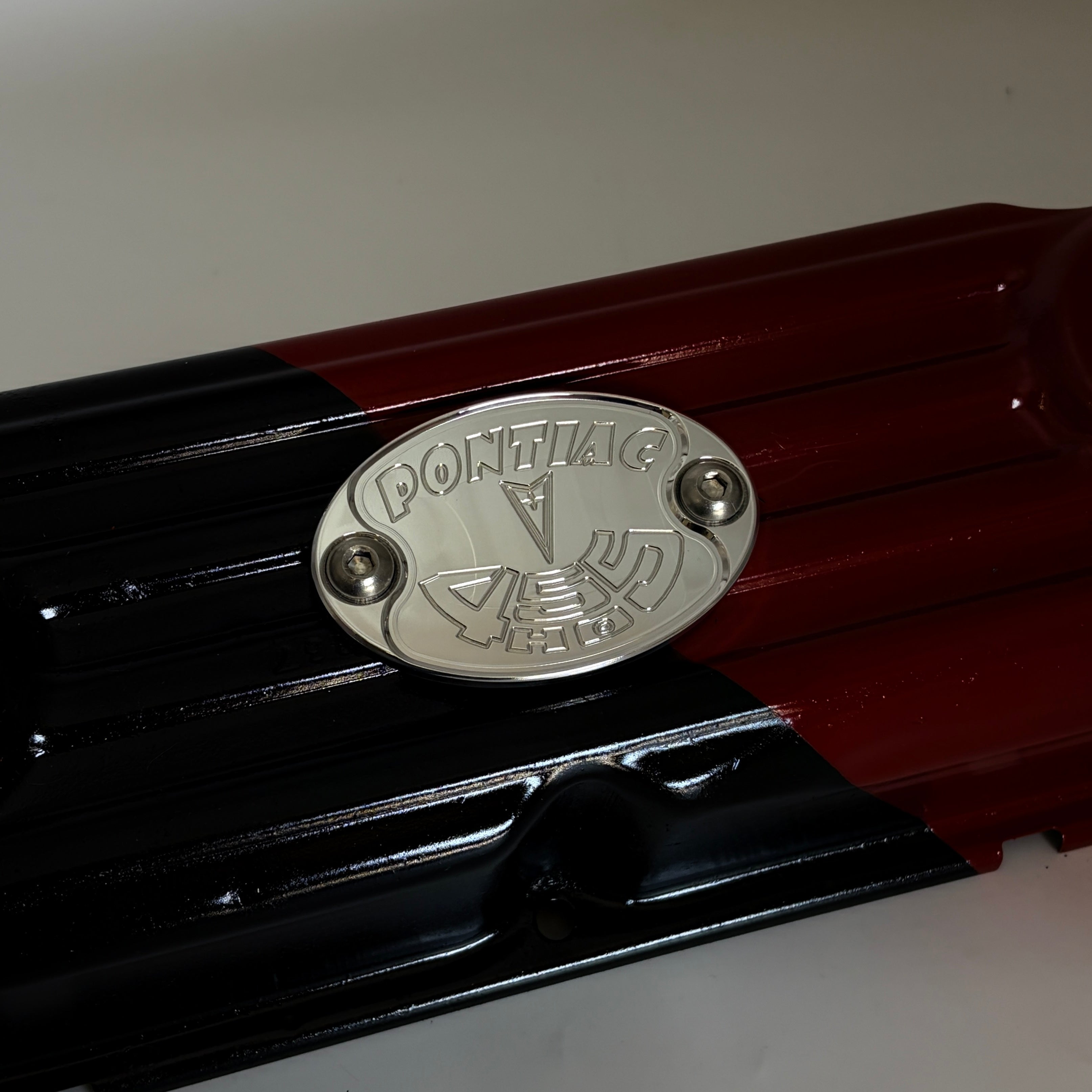 Mad4Metal Pontiac 455 HO Billet Aluminum Badge CNC Machined USA