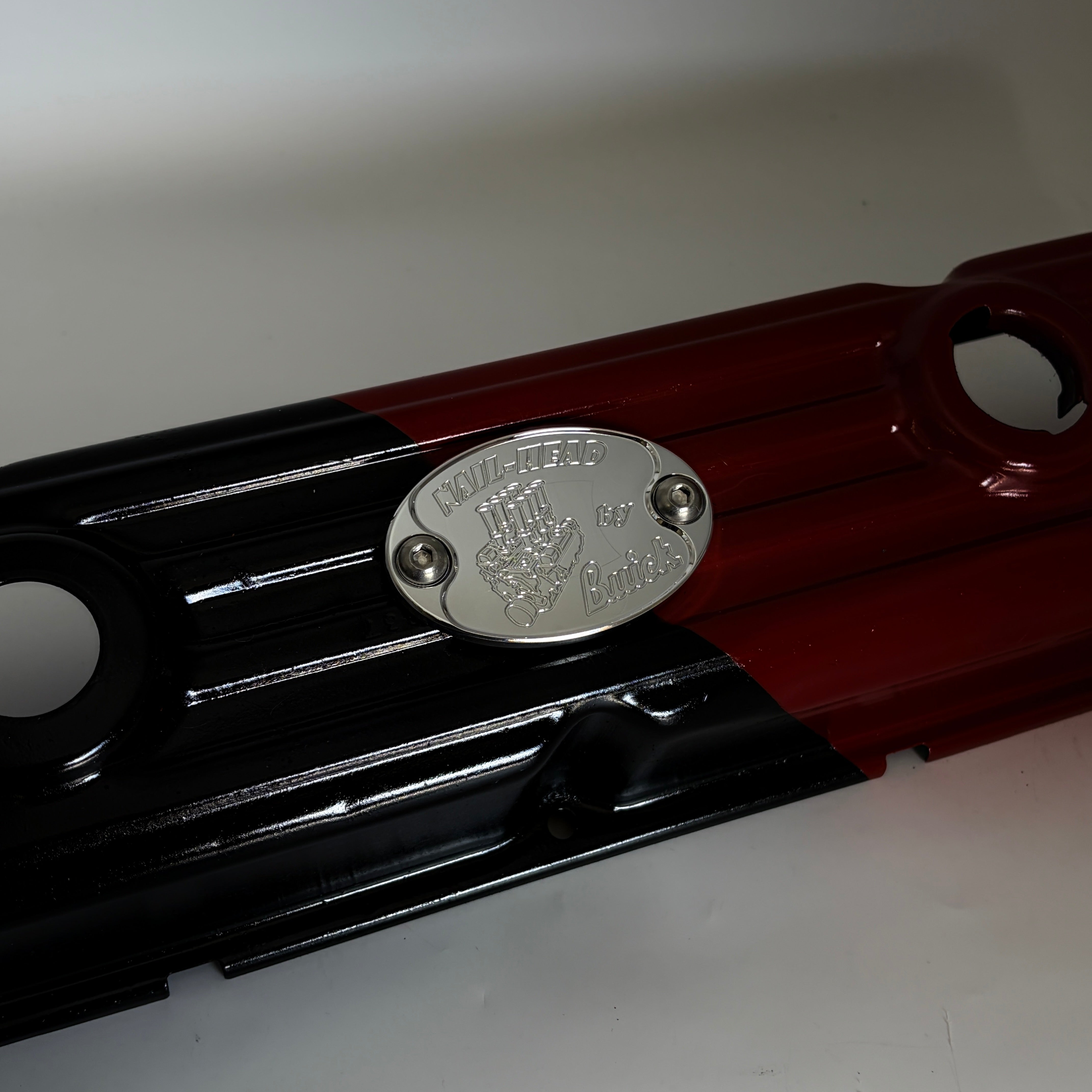 Mad4Metal Buick Nailhead Hilborn Injected Billet Aluminum Badge USA