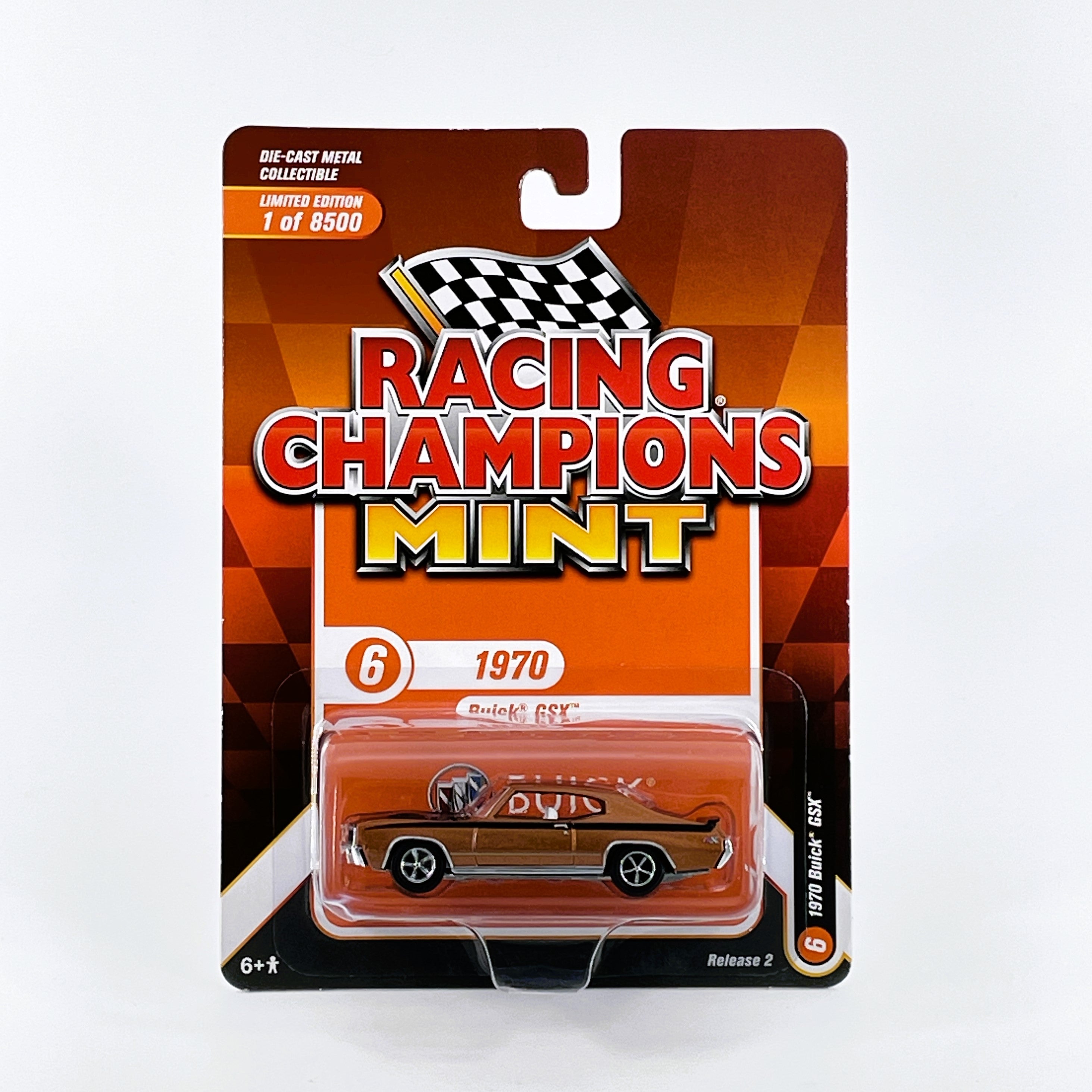 1970 Buick GSX R2 Burnt Orange Black Stripe Die Cast Model Car 1:64