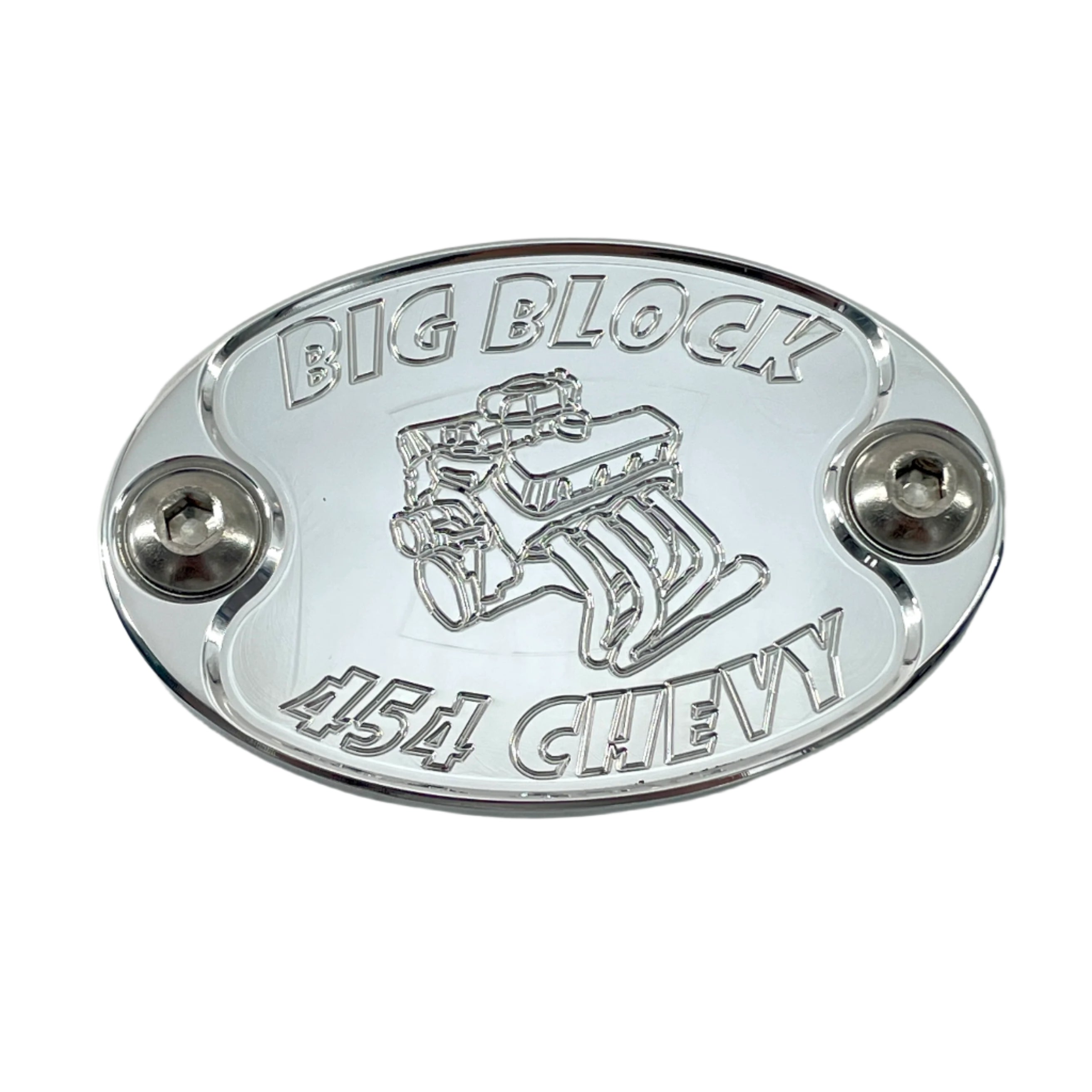 Mad4Metal Chevy 454 Big Block Billet Aluminum Badge CNC Machined USA