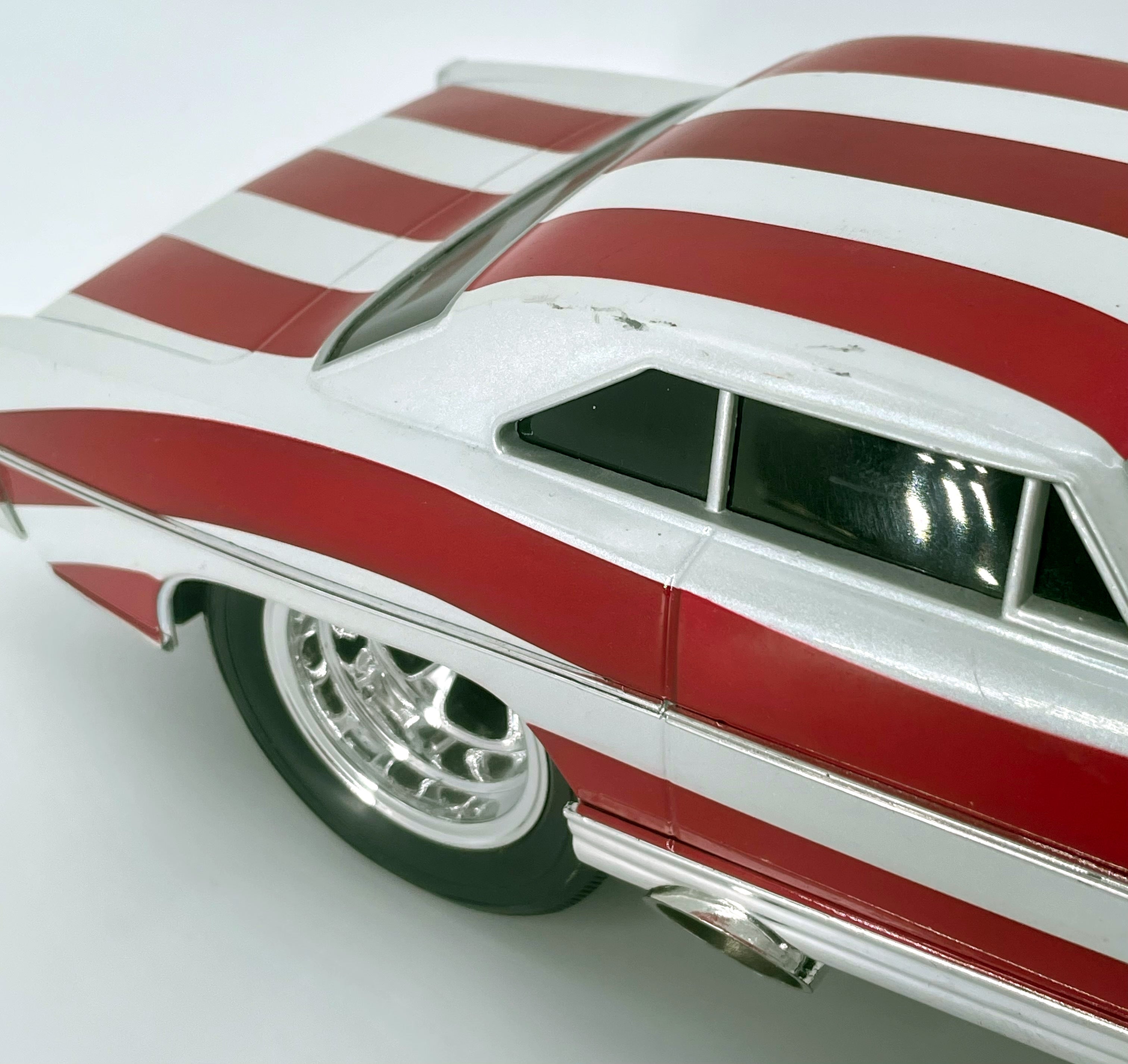 1966 Chevy Nova Muscle Machines Stars & Stripes 1:18 Scale Diecast Car - Collectible