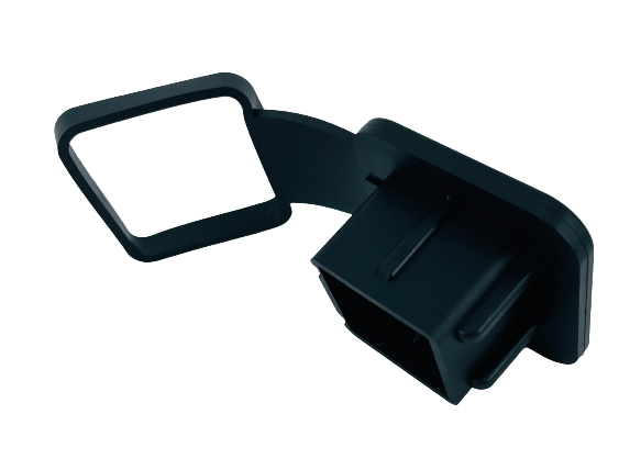 Hitch Cover Plug Cap 3" x 3" Rubber American Flag for 2" Receiver - Patriotic