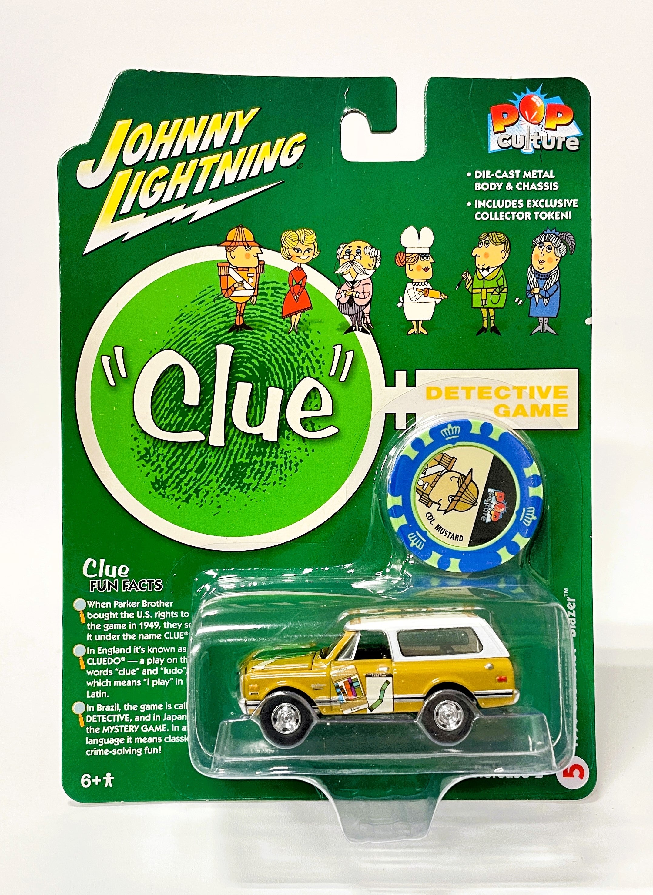 Johnny Lightning 1 64 Diecast Cars 1970 Chevrolet Blazer Clue Pop Culture R2