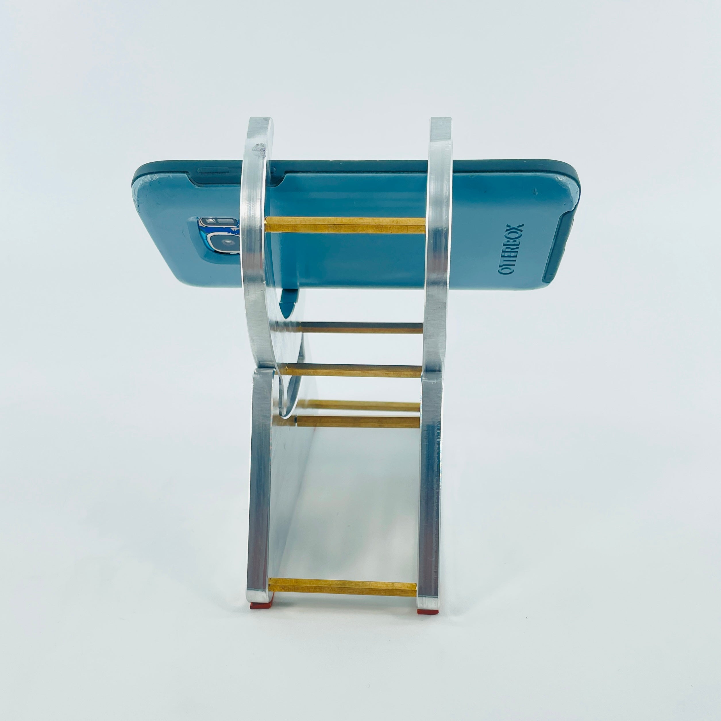 CNC Metal Phone Stand | Hot Rod Flames Design | Car Enthusiast Gift | Made in USA