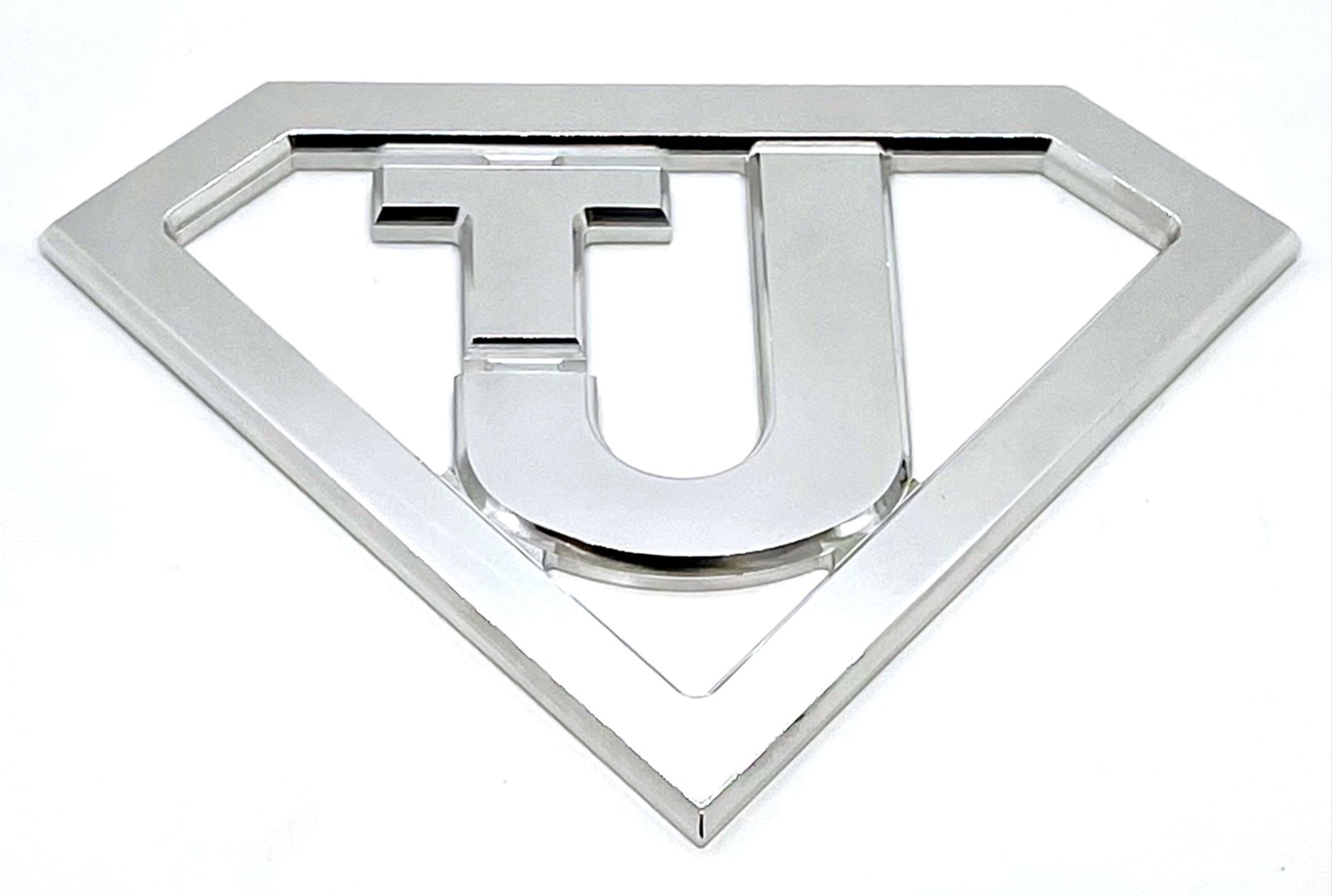 Metal Car Badge Emblem “fits” Jeep Billet CNC 6061 Aluminum 7.5"x 5.5" Polished USA