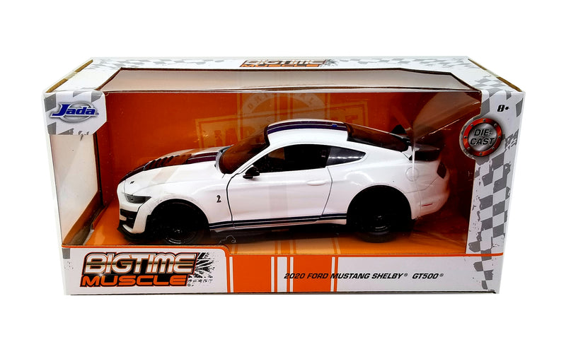 Jada Toys Bigtime Muscle 2020 Ford Mustang Shelby GT500 White Item 32663 1:24