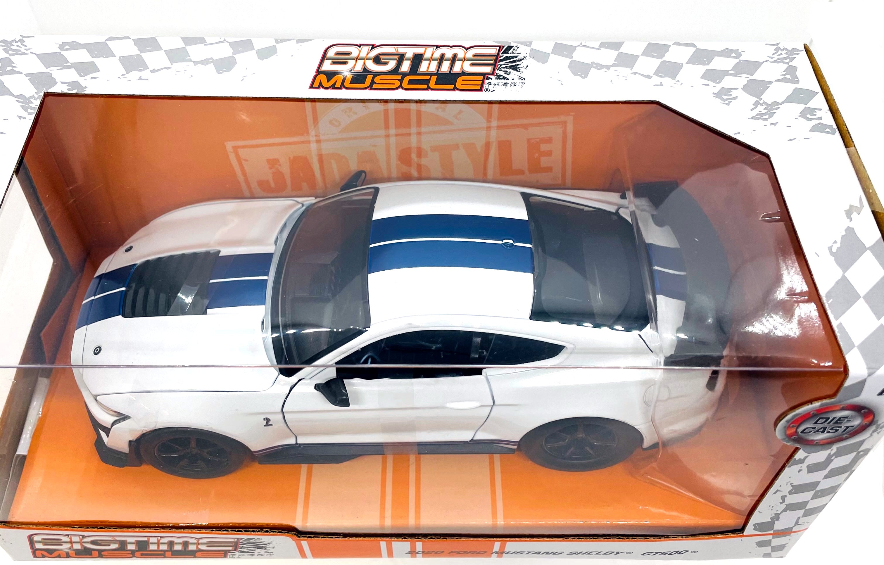 Jada Toys Bigtime Muscle 2020 Ford Mustang Shelby GT500 White Item 32663 1:24