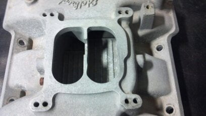 Carburetor Spacer Adapter 455 Buick Edelbrock B4B Intake to Holley Stage1