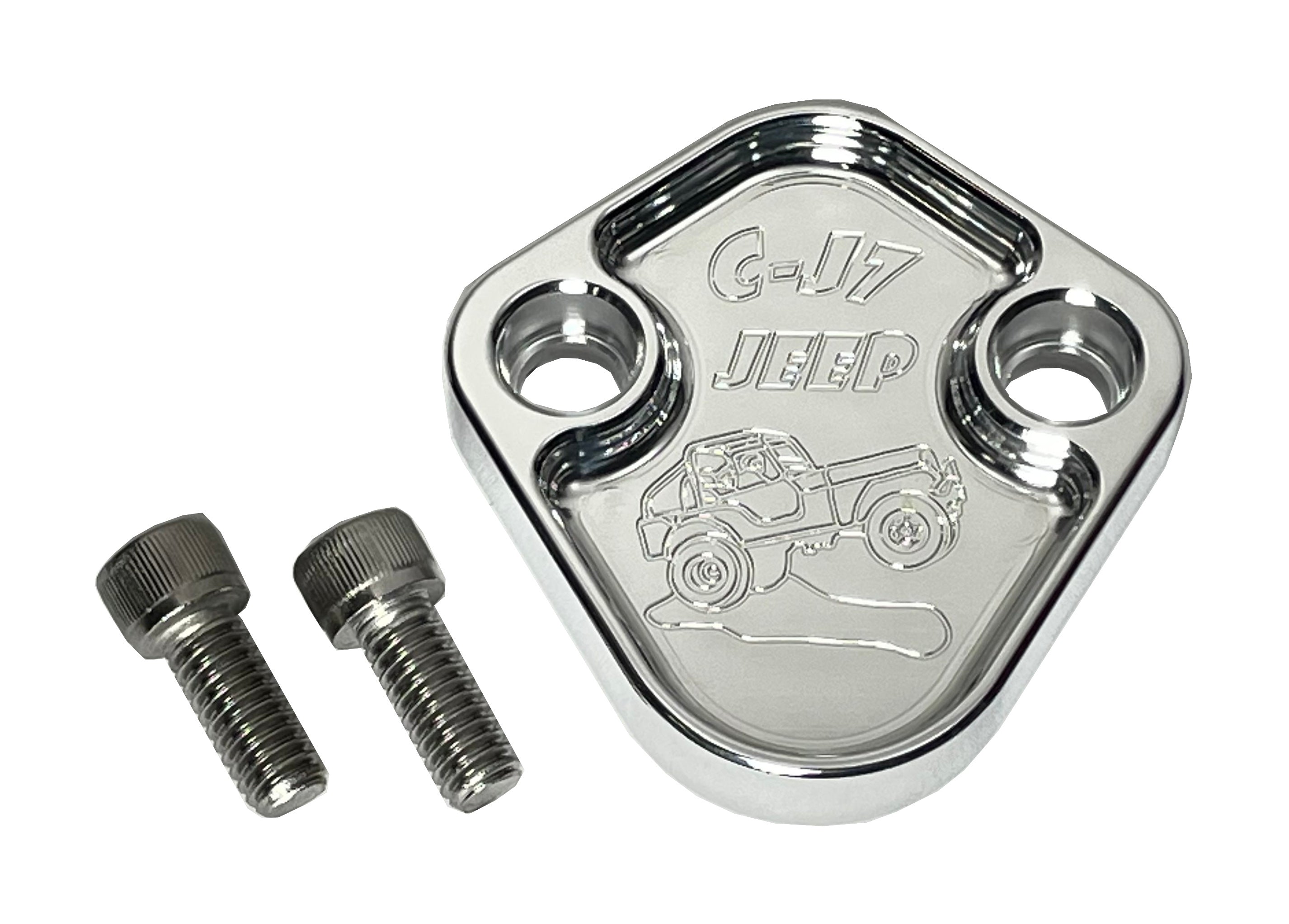 Fuel Pump Block Off Plate Fits Jeep CJ5 CJ7 AMC 258 232 F179 CNC Aluminum