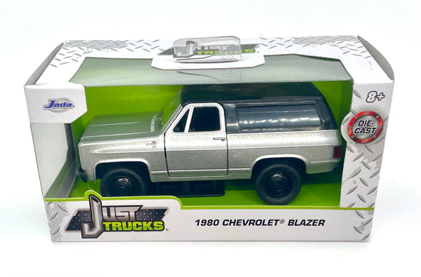 1980 Chevy Blazer Silver Metallic Jada Toys Just Trucks Die Cast Model Car #24076 1:32