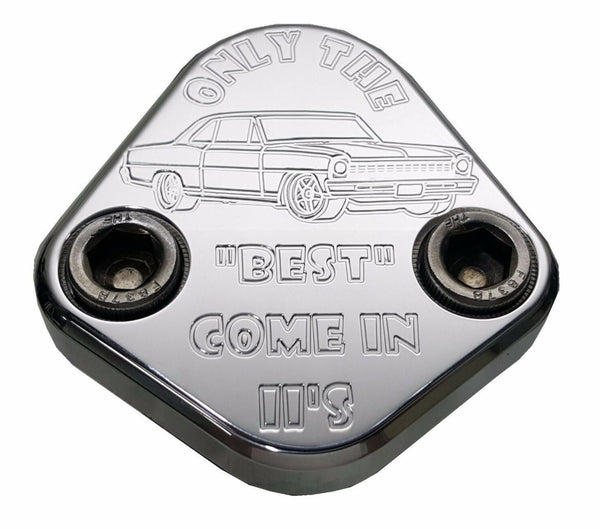 Fuel Pump Block Off Plate fits SBC 350 Chevy Engines Billet USA