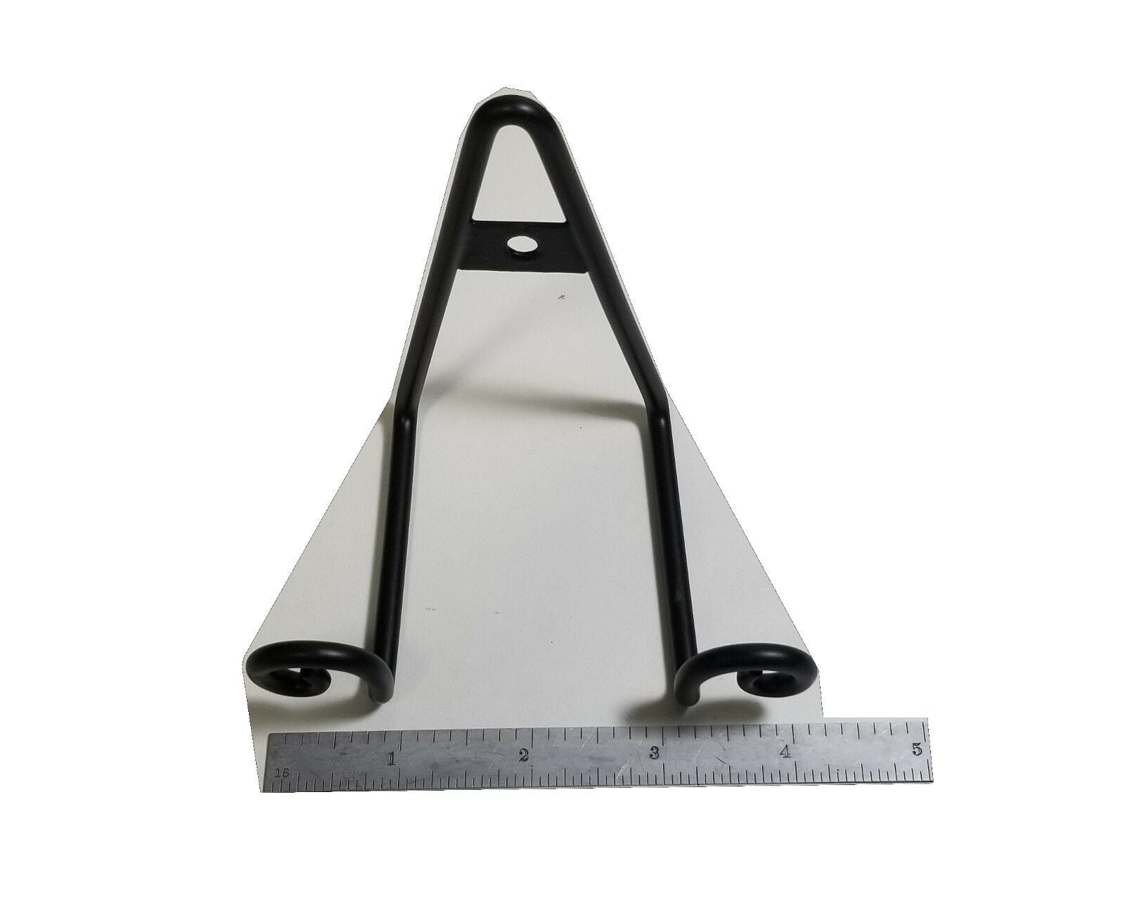 Wire Coaster Holder, Black, 2 Post Heavy Wire Scroll for 4" Round Coasters