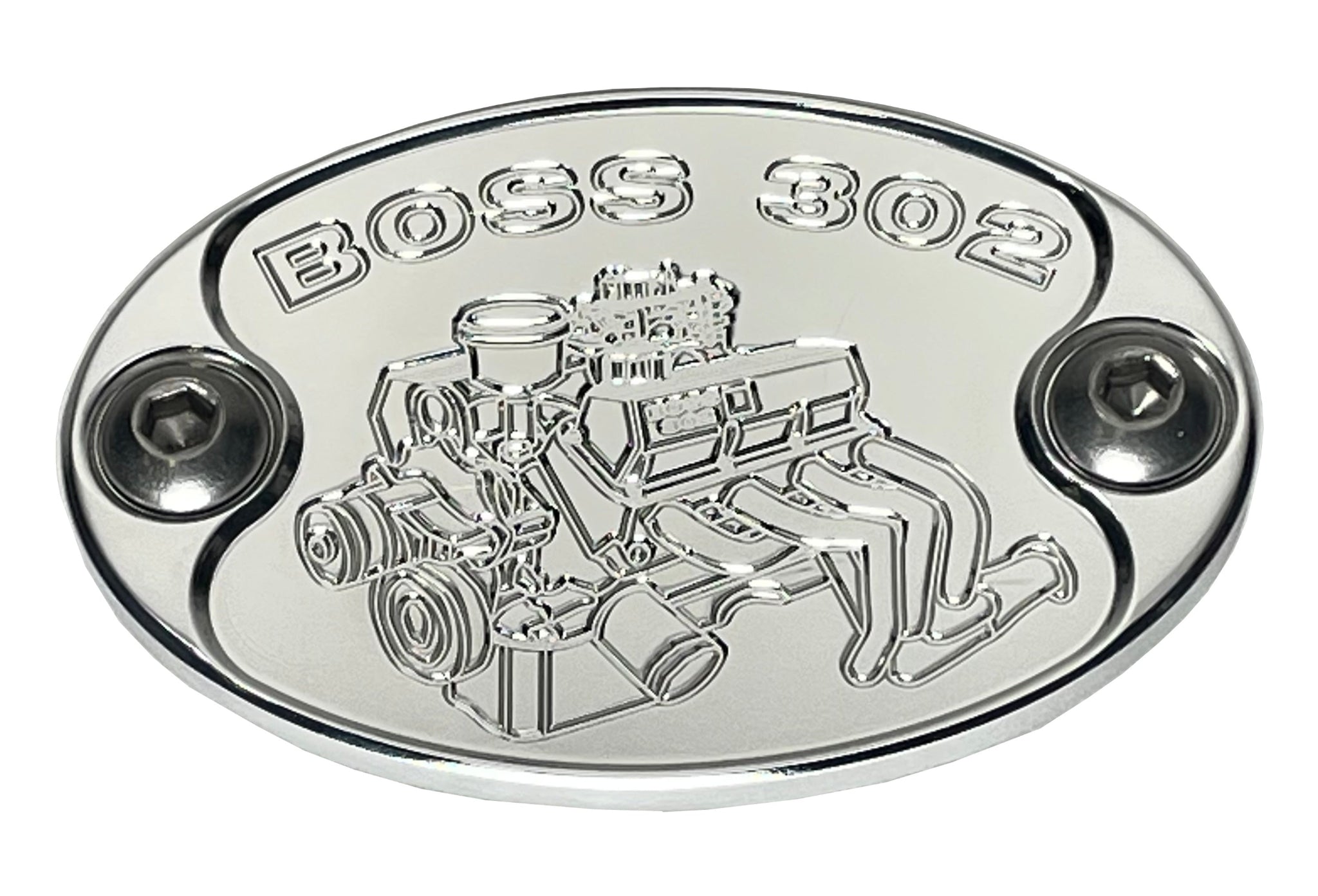 Mad4Metal Ford Boss 302 Billet Aluminum Badge Valve Cover Engine USA