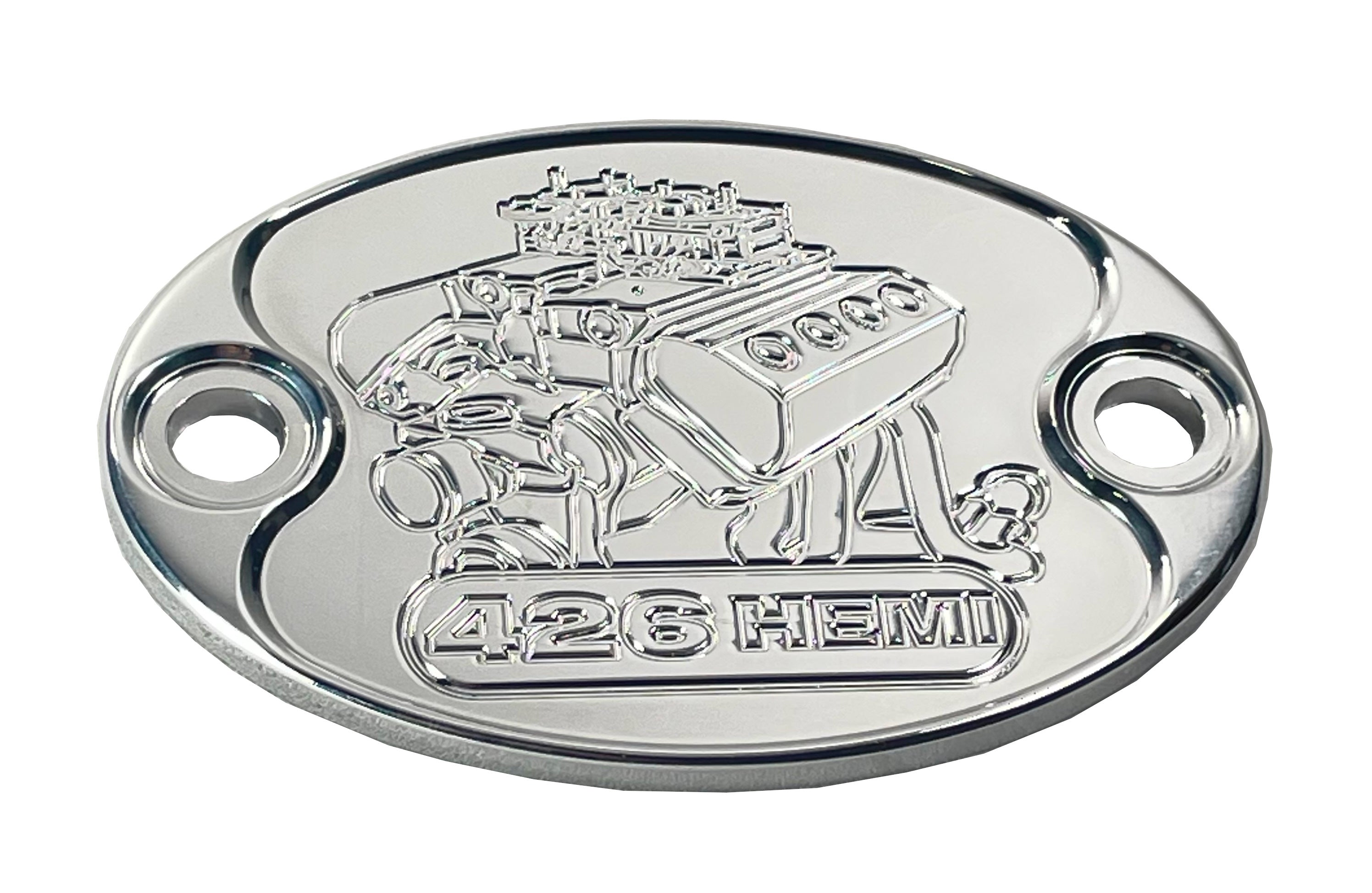 Mad4Metal 426 Hemi Billet Aluminum Badge Valve Cover Mopar USA