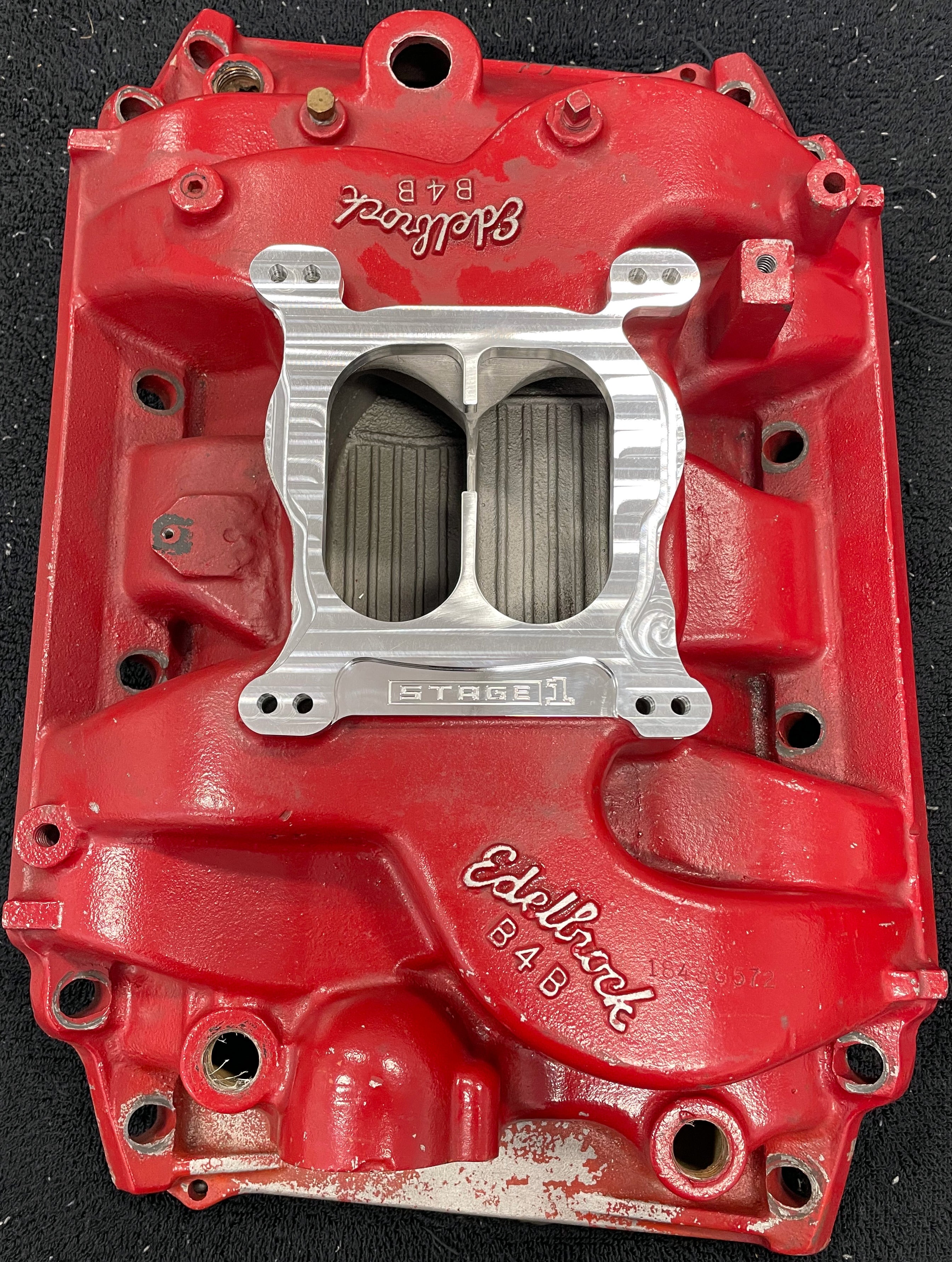 Carburetor Spacer Adapter 455 Buick Edelbrock B4B Intake to Holley Stage2