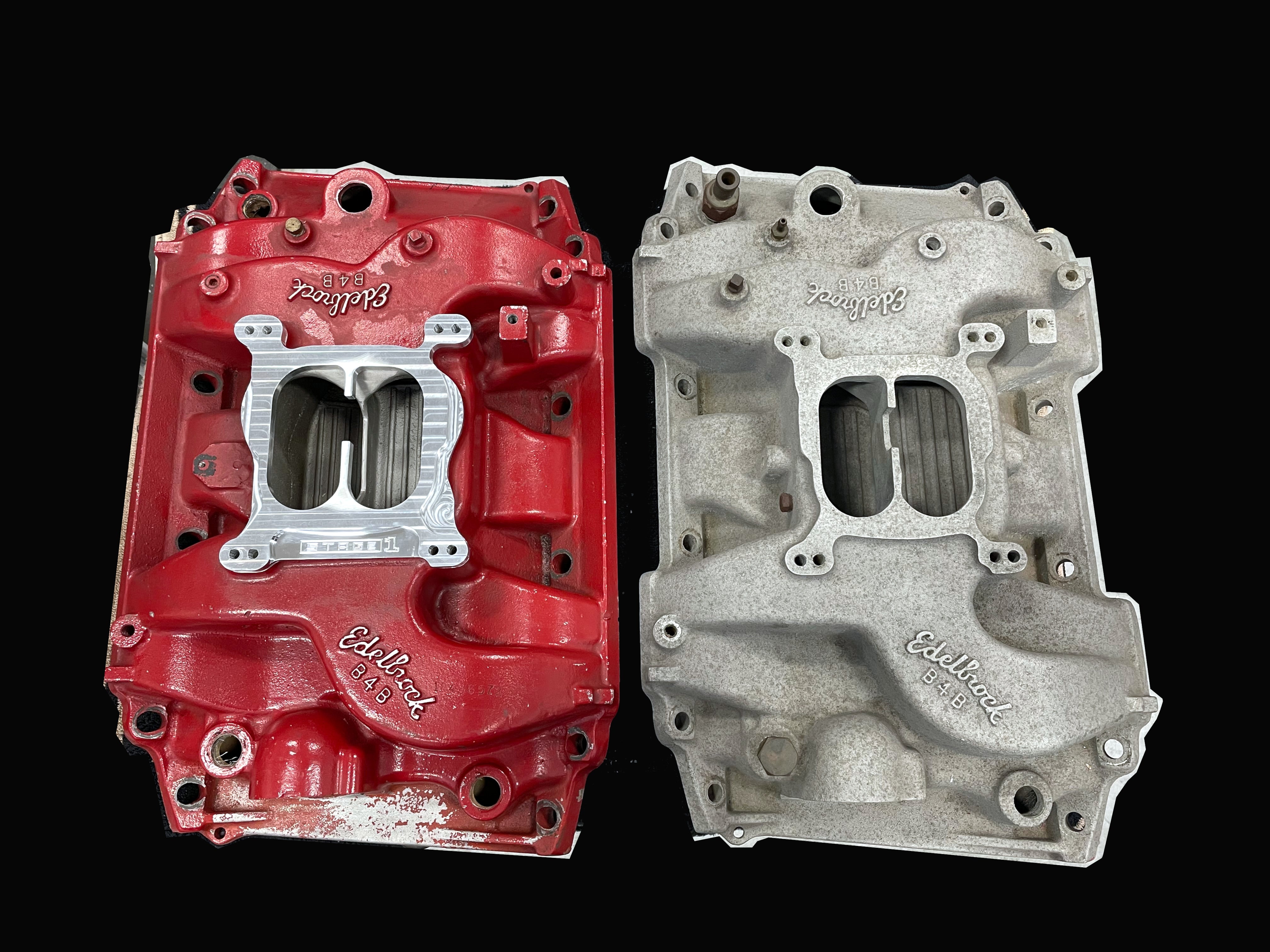 Carburetor Spacer Adapter 455 Buick Edelbrock B4B Intake to Holley Stage1