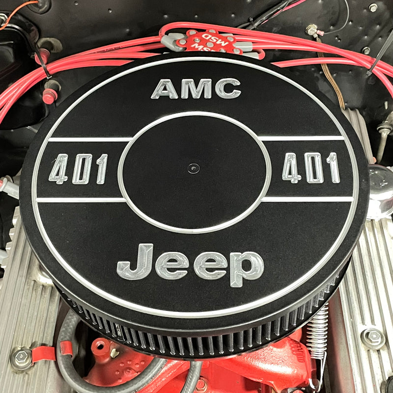 Aluminum Engine Air Cleaner Filter Car Kit 14" Round fits AMC 401 Engines