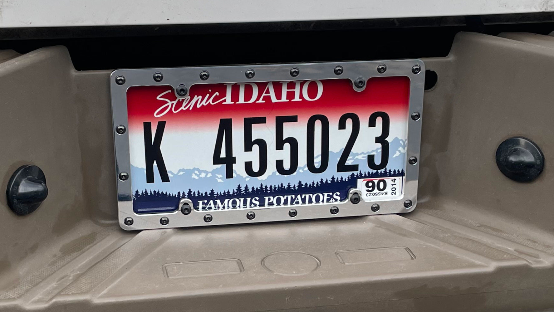 Billet Aluminum License Plate Frame |Thick Riveted Design | Heavy Duty | Made in USA