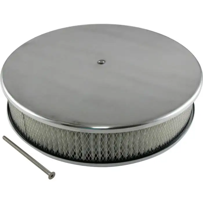 Customizable Graphic Polished 14" Air Cleaner Lid Aluminum Printed Insert - USA