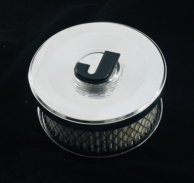 Custom Billet Polished Aluminum 4" Round Air Cleaner Lid Fits Jeep, Pontiac, VW