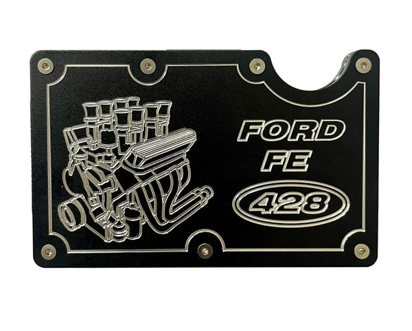 Mens Credit Card Wallet Slim Metal Aluminum RFID Blocking 428 Ford RFD017