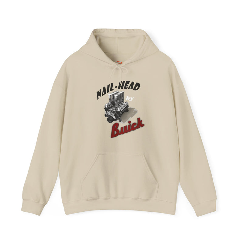 Vintage Muscle Cars Hoodie: Premium Custom Nail-Head Buick Graphic | Unisex Heavy Blend™ Hooded Sweatshirt