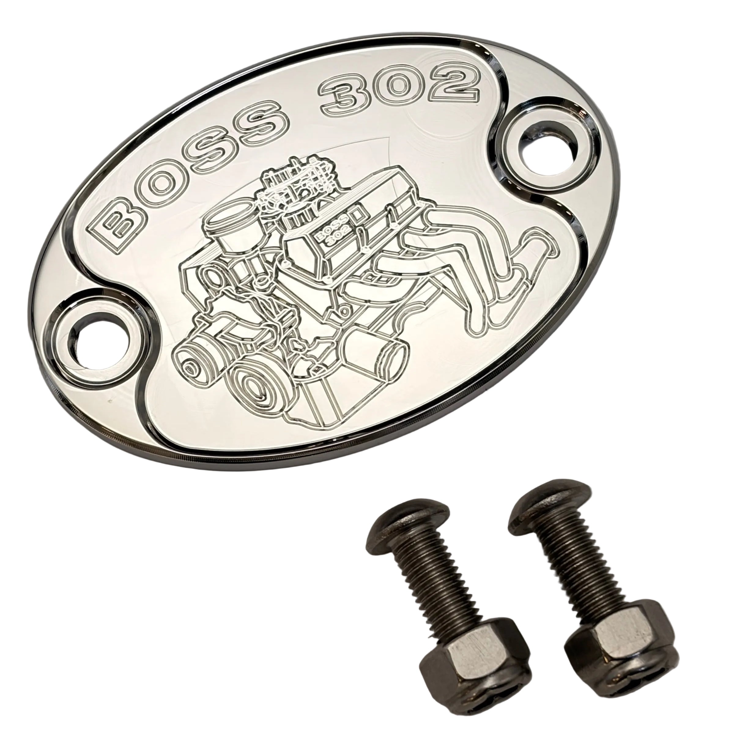 Mad4Metal Ford Boss 302 Billet Aluminum Badge Valve Cover Engine USA