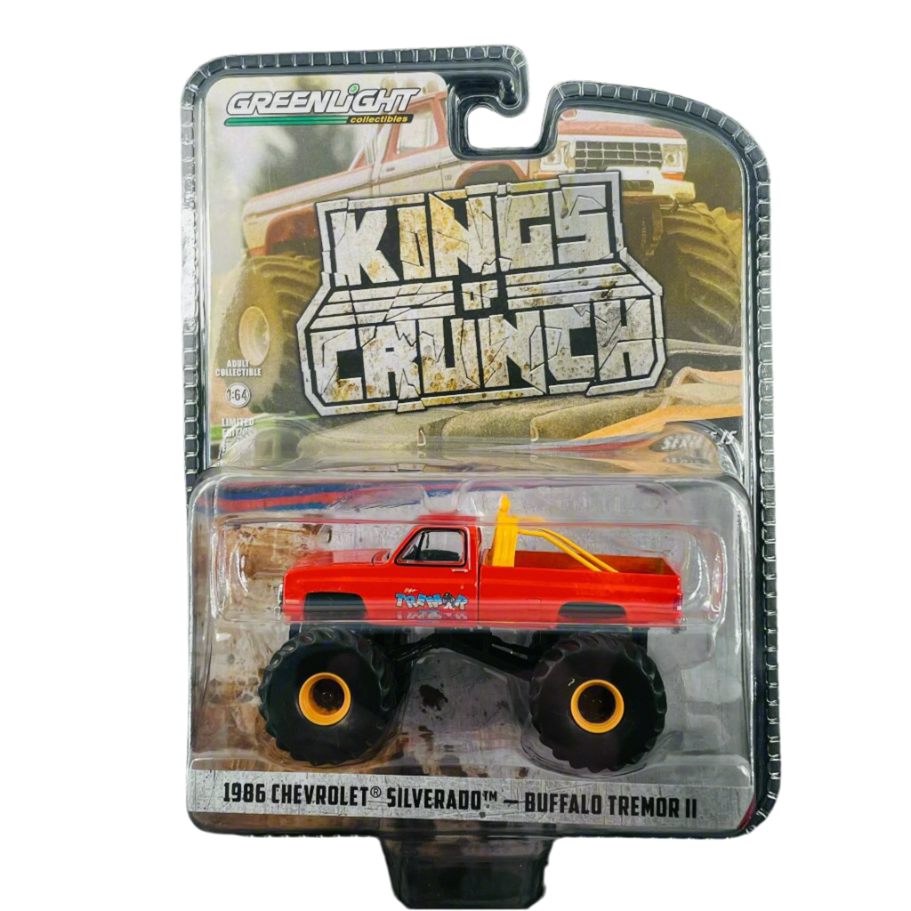 Greenlight 1 64 diecast 1986 Chevy Silverado Buffalo Tremor II Kings of Crunch