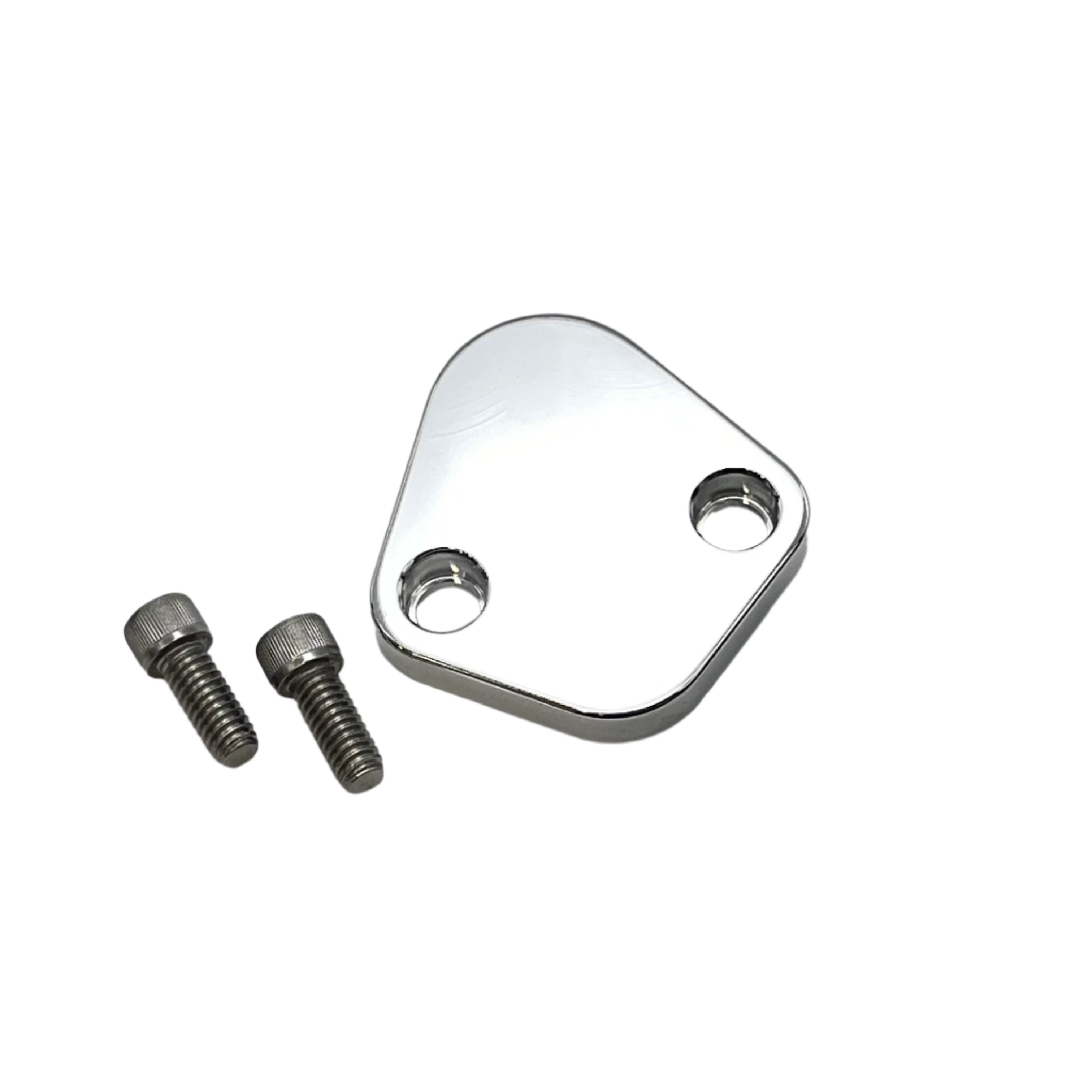 Diamond style fuel pump block off plate kit contents CNC aluminum plate with gasket and fasteners USA-made complete kit