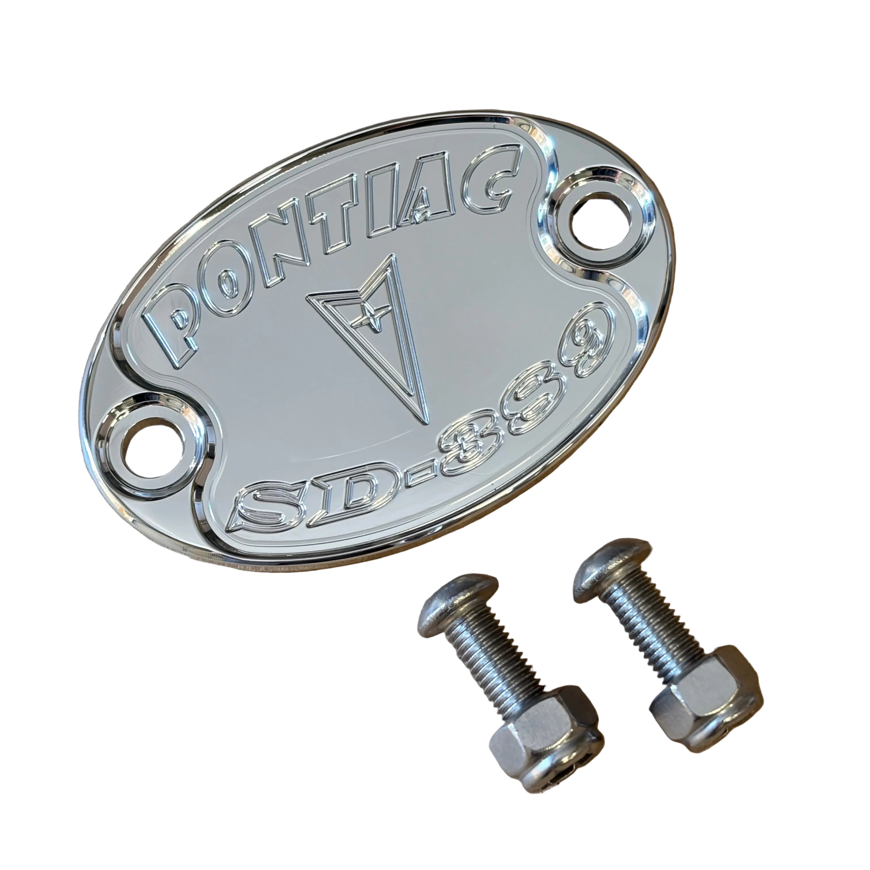 Mad4Metal Pontiac SD-389 Super Duty Billet Aluminum Badge CNC USA
