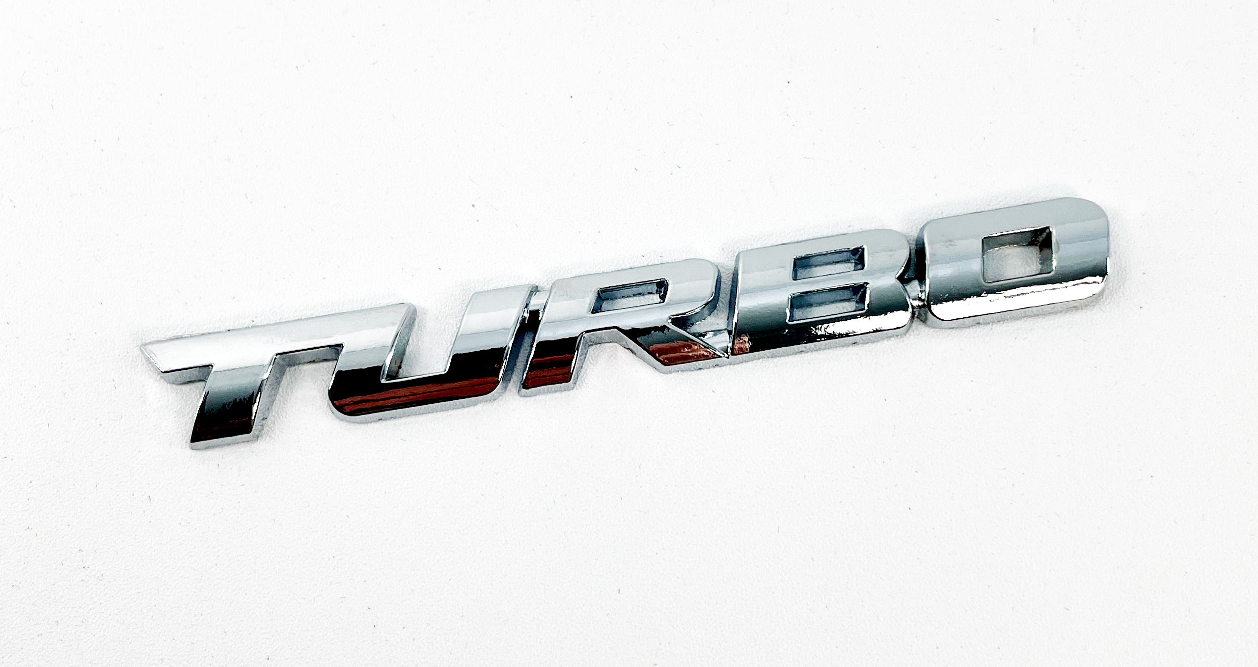 Chrome Trendy TURBO Symbol Automobile Decal Vehicle Metallic 3D Logo Stick On Badge (Copy)