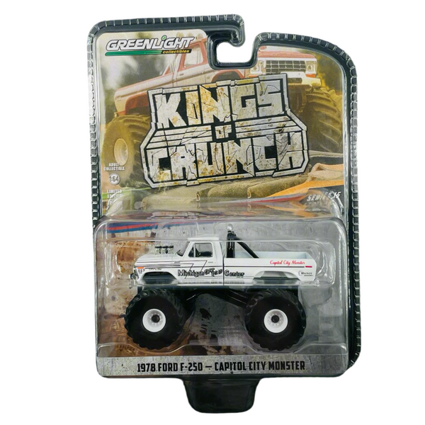 Greenlight 1 64 diecast 1978 Ford F-250 Capital City Monster Kings of Crunch