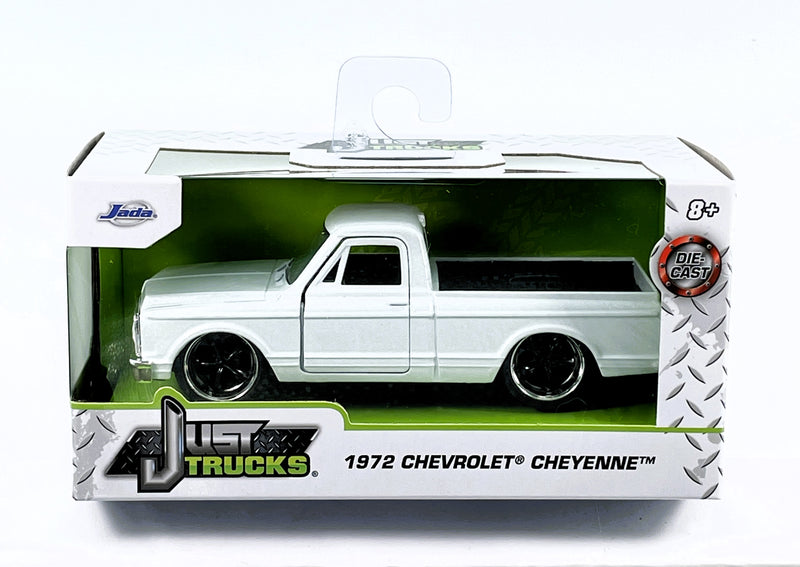 1972 Chevrolet Cheyenne Jada Toys Just Trucks #24076 White Die Cast Car 1:32