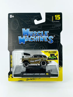 Muscle Machines 1955 Chevrolet Nomad Gasser Mad Wagon Die Cast Car 1:64