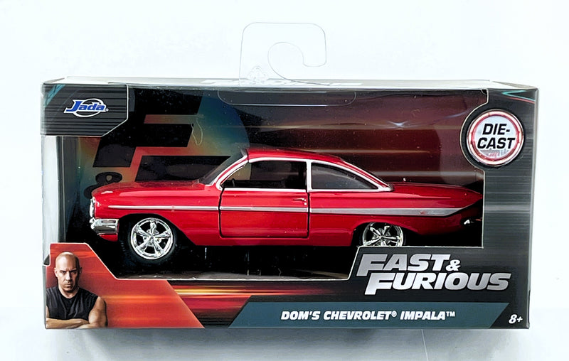 1961 Impala Jada Toys Fast & Furious Doms Chevrolet Impala Red Diecast 1:32