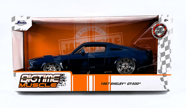 Jada Toys 1 24 Diecast Cars 1967 Shelby GT-500 Big Time Muscle Blue White