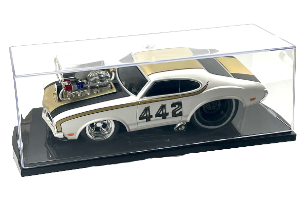 Muscle Machines 1970 Olds 442 Drag Car w Display Case Maisto Item 35236 1:24