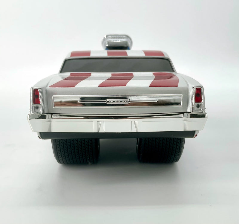 1966 Chevy Nova Muscle Machines Stars & Stripes  1:18 Scale Diecast Car - Collectible