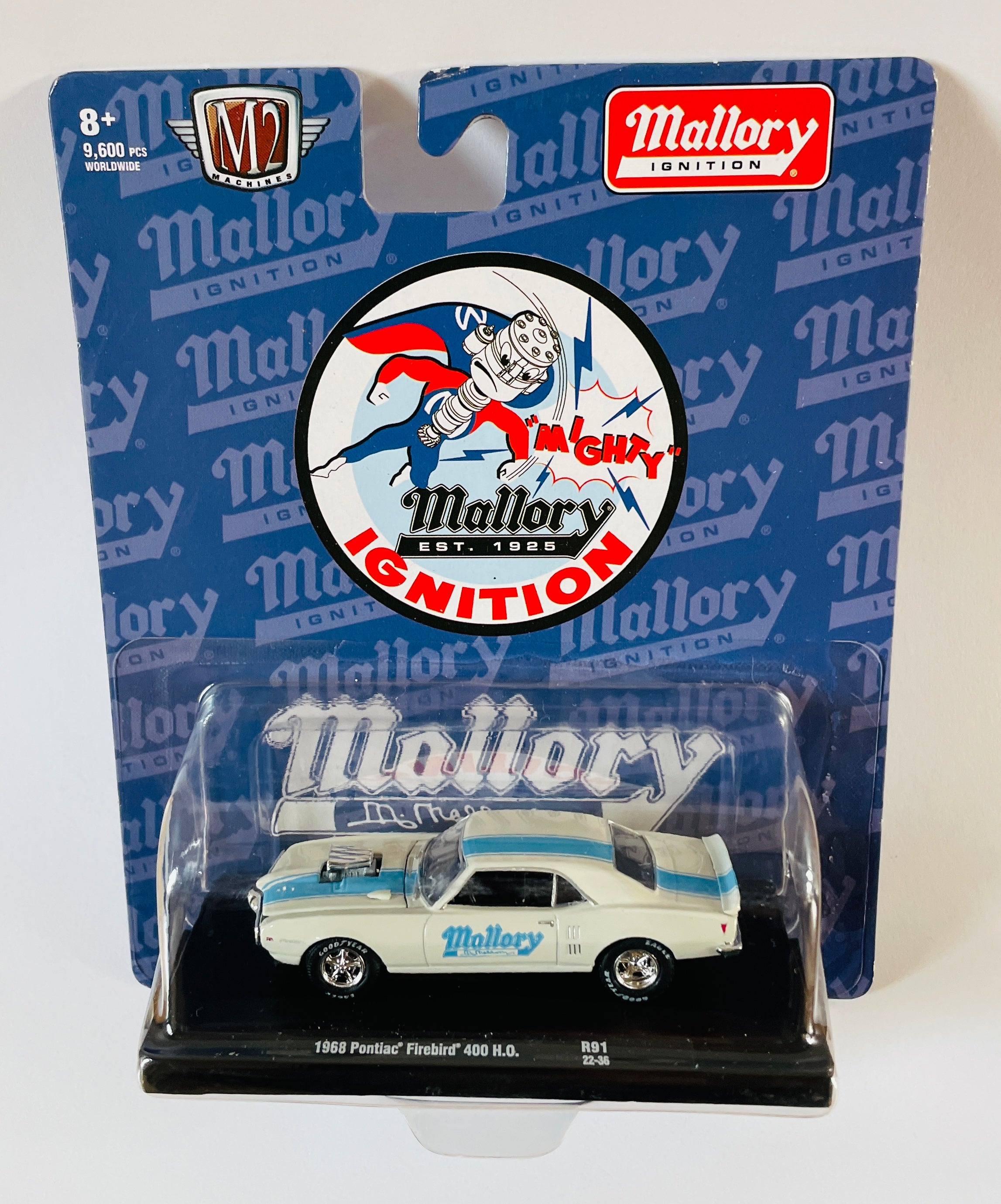 M2 Machines 1 64 Diecast Cars 1968 Pontiac Firebird 400 HO Mallory White