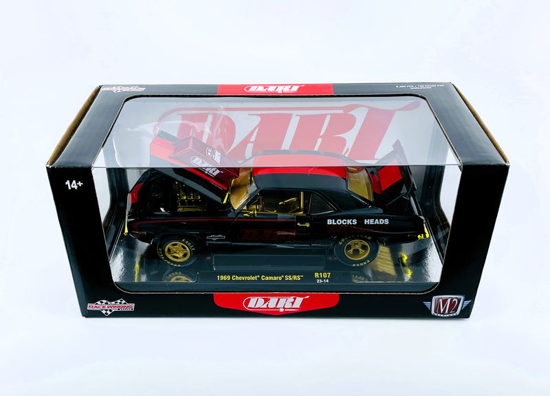 M2 machines 1969 Chevrolet Camaro SS/RS Dart Heads R107 Gold Chase 1/750 1:24