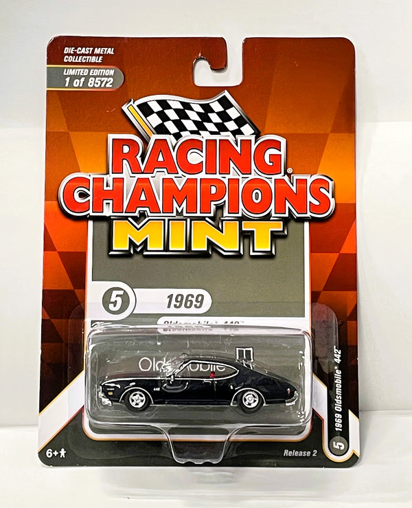 Racing Champions 1 64 Diecast Cars 1969 Oldsmobile 442 Mint Black R2