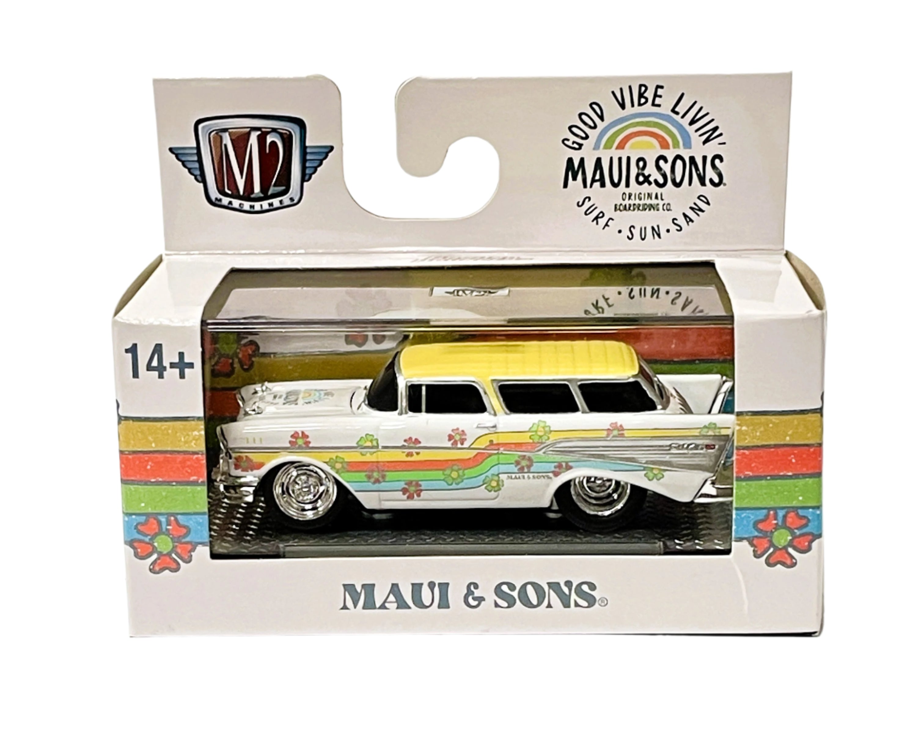 M2 Machines 1 64 Diecast Cars 1957 Chevrolet Nomad Maui & Sons R25