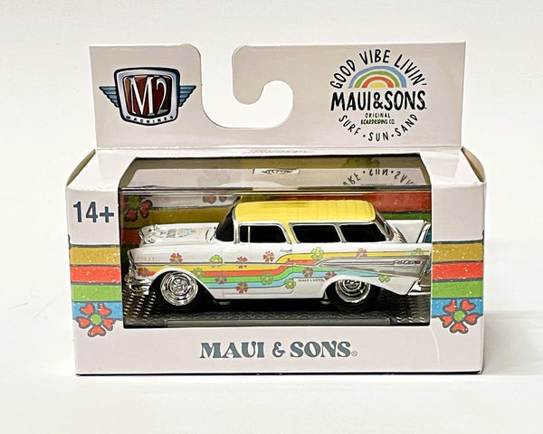 M2 Machines 1 64 Diecast Cars 1957 Chevrolet Nomad Maui & Sons R25