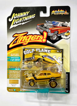 Johnny Lightning 1 64 Diecast Cars 1972 Ford Maverick Gold | Mad4Metal