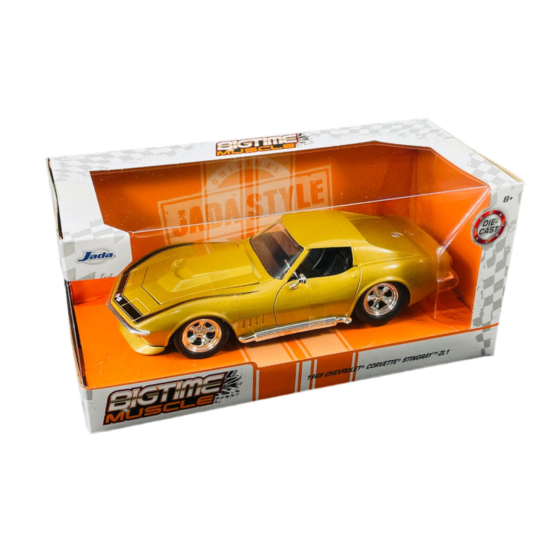 Jada Toys 1:24 Diecast 1969 Chevrolet Corvette Stingray ZL1 – Gold