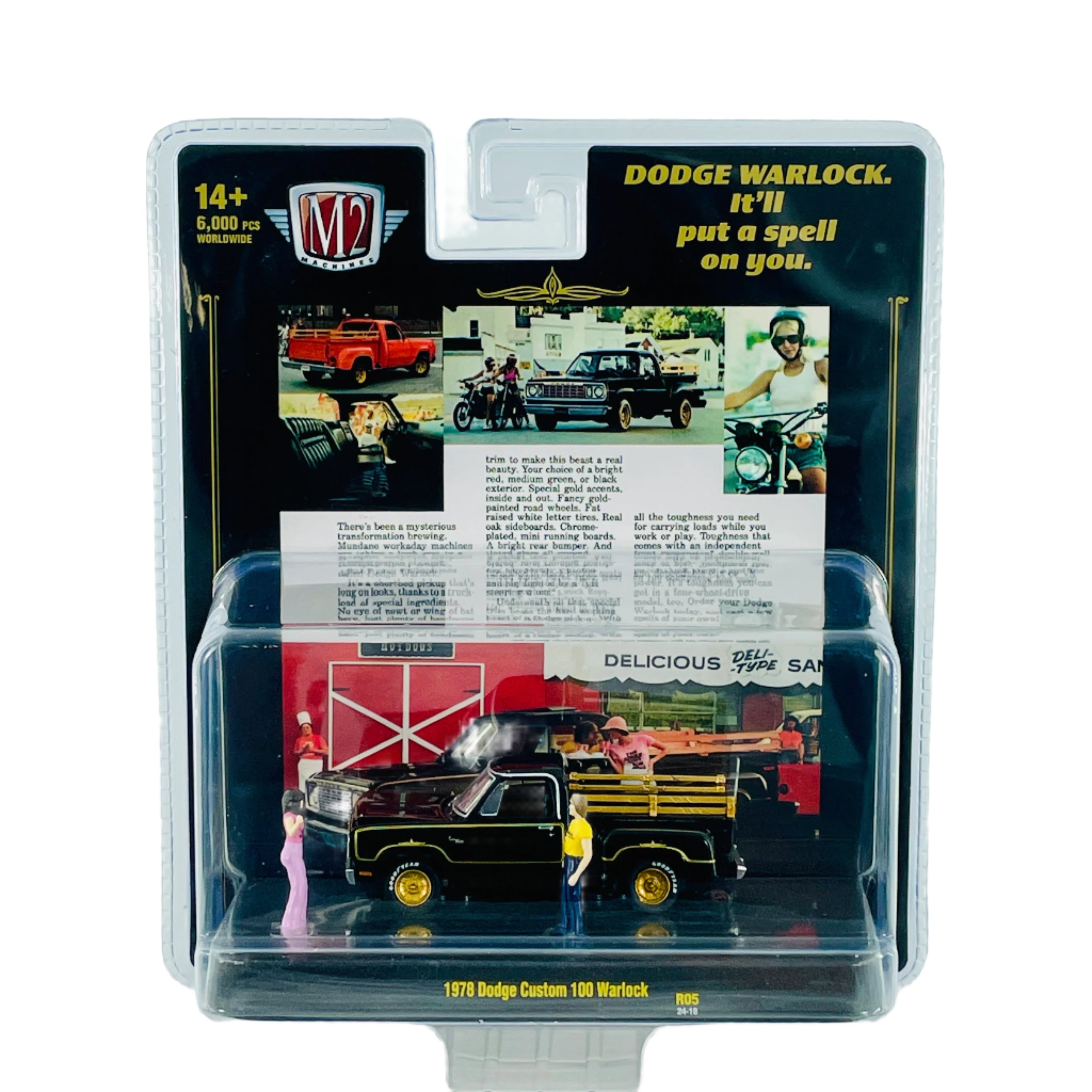 M2 Machines 164 Diecast Cars 1978 Dodge Custom 100 Warlock Diorama R05