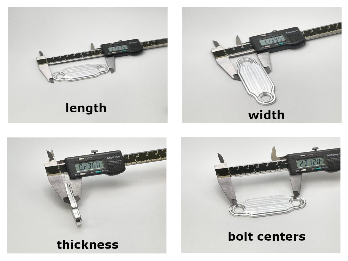 M1007 Choke Tube Block Off Plate Dimensions and Technical Specifications with Caliper Measurements