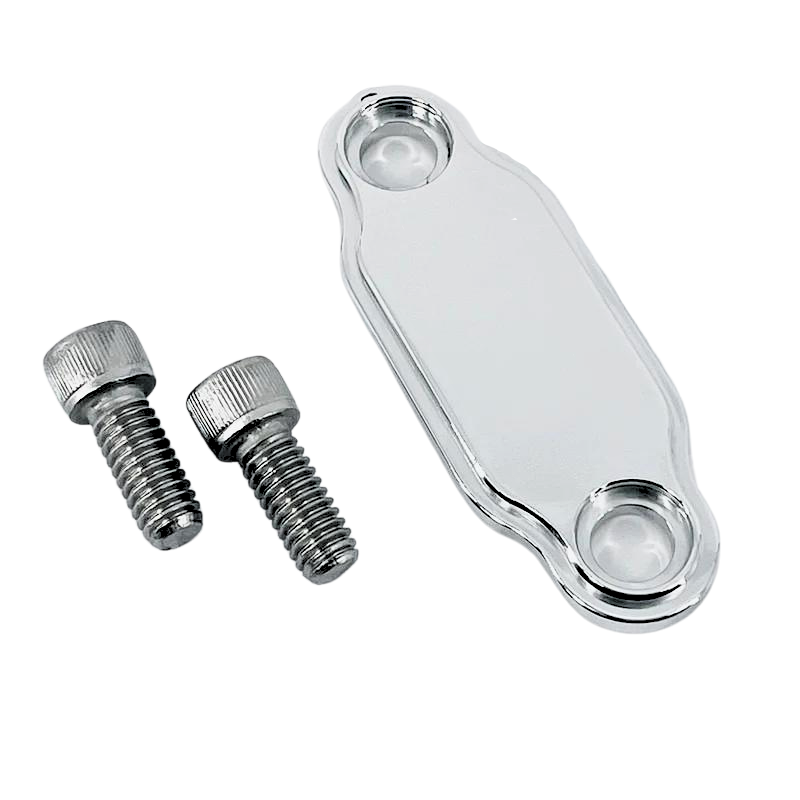 M1007 Oldsmobile 403 Choke Tube Block Off Plate Kit CNC Aluminum with Stainless Steel Hardware
