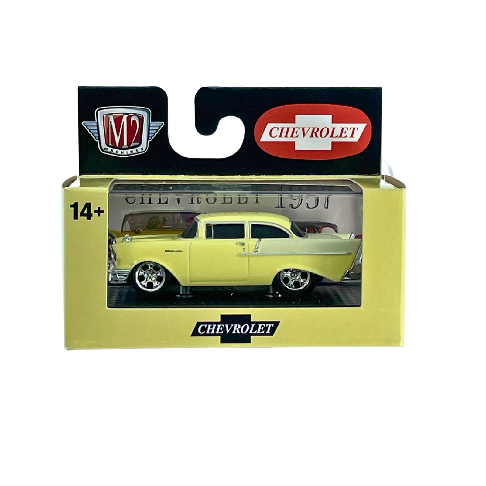 M2 Machines 1 64 Diecast Cars 1957 Chevrolet 150 Yellow White R27