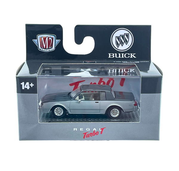 M2 Machines 1 64 Diecast Cars 1987 Buick Regal T Type Two Tone Silver R86